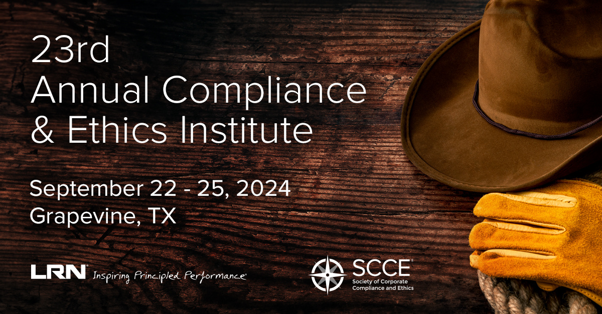 23rd Annual Compliance & Ethics Institute