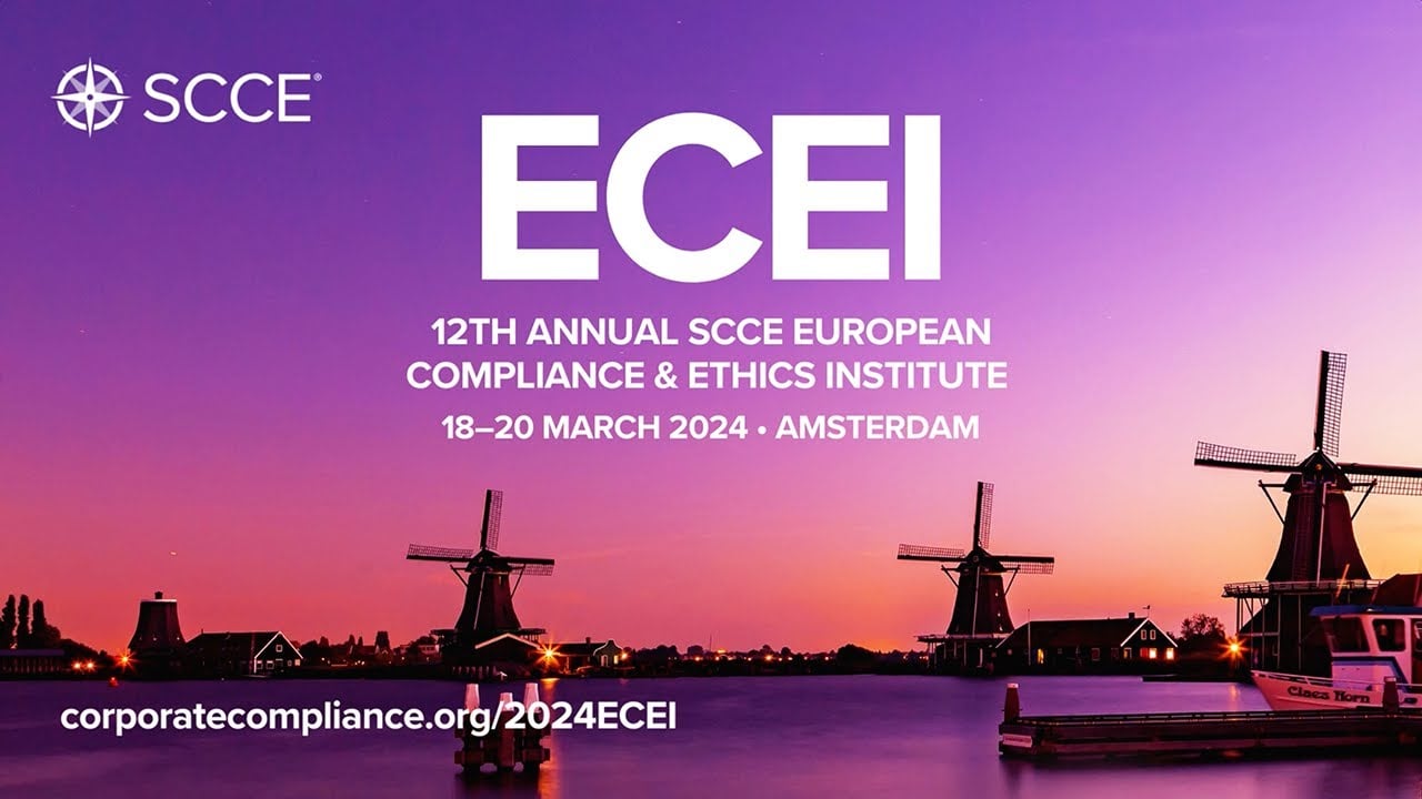 SCCE 12th Annual European Compliance & Ethics Institute